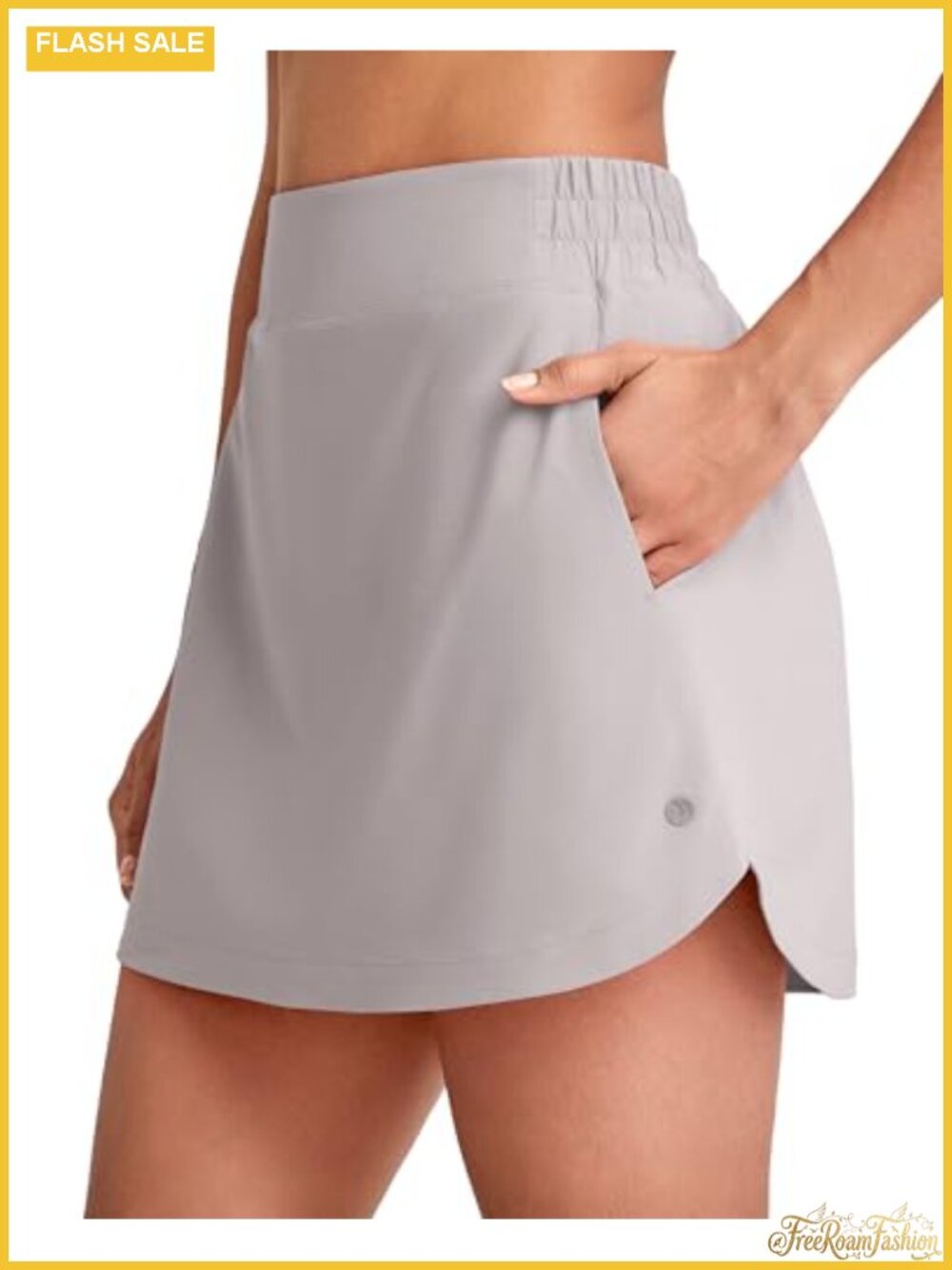 15'' High Waisted A-Line Golf Tennis Skort with 4 Pockets